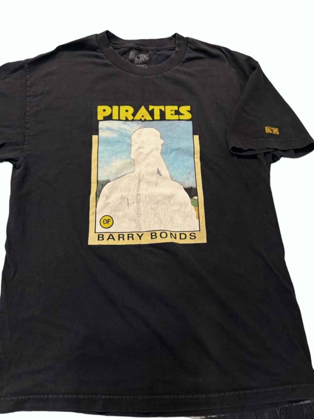 Barry Bonds Pirates BALCO 24 Graphic T-Shirt Hall of Fame Black Men’s Large